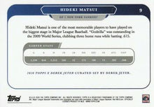 Load image into Gallery viewer, 2020 Topps Hideki Matsui #9 New York Yankees
