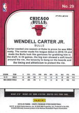 Load image into Gallery viewer, 2019-20 Hoops Premium Stock Wendell Carter Jr. Silver Prizm #29 Chicago Bulls
