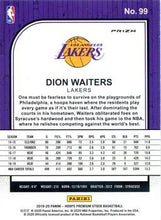 Load image into Gallery viewer, 2019-20 Hoops Premium Stock Dion Waiters Silver Prizm #99 Los Angeles Lakers
