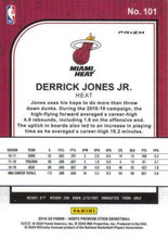 Load image into Gallery viewer, 2019-20 Hoops Premium Stock Derrick Jones Jr. Silver Prizm #101 Miami Heat
