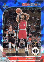 Load image into Gallery viewer, 2019-20 NBA Hoops Premium Nassir Little Blue Cracked Ice RC #220 Trailblazers
