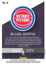 Load image into Gallery viewer, 2019-22 Hoops Premium Stock Blake Griffin NBA City #8 Detroit Pistons
