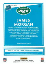 Load image into Gallery viewer, 2020 Donruss Optic James Morgan RC #189 Blue Scope Prizm Rated Rookie Jets
