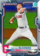 Load image into Gallery viewer, 2021 Bowman Chrome Triston McKenzie #6 Guardians
