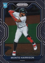 Load image into Gallery viewer, 2021 Panini Prizm Monte Harrison Rookie Silver Prizm #118 Miami Marlins
