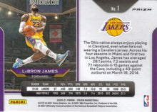 Load image into Gallery viewer, 2021 Prizm Prizm Silver Lebron James #1 LA Lakers
