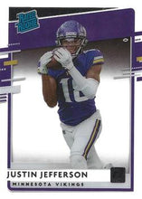Load image into Gallery viewer, 2020 Panini Chronicles Rated Rookies Clear Rookies Justin Jefferson #RR-JUJ
