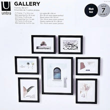 Load image into Gallery viewer, Umbra Gallery Photo Frames 7 Piece - BLACK

