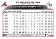 Load image into Gallery viewer, 2022 Topps Freddie Freeman #236 Atlanta Braves
