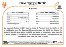 Load image into Gallery viewer, 2022 Topps New York Mets #341 New York Mets
