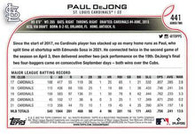 Load image into Gallery viewer, 2022 Topps Paul DeJong #441 St. Louis Cardinals
