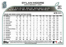 Load image into Gallery viewer, 2022 Topps Dylan Moore #567 Seattle Mariners
