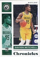 Load image into Gallery viewer, 2021 Panini Chronicles Draft Pick Davion Mitchell #10 Baylor Bears, Sacramento Kings
