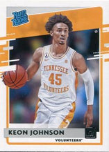 Load image into Gallery viewer, 2021 Panini Donruss Rated Rookies Keon Johnson 31 Tennessee Volunteers
