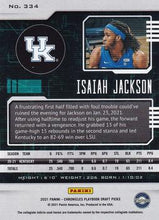 Load image into Gallery viewer, 2021 Panini Chronicles Draft Picks Playbook Isaiah Jackson #334 Kentucky Wildcats

