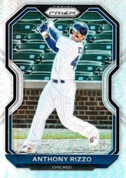 2021 Panini Prizm Anthony Rizzo Silver Prizm #28 Chicago Cubs