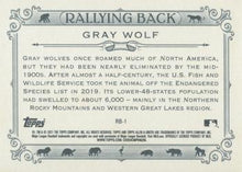 Load image into Gallery viewer, 2021 Topps Allen &amp; Ginter&#39;s Rallying Back Gray Wolf #RB-1
