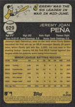 Load image into Gallery viewer, 2022 Topps Heritage Jeremy Peña RC #629 Houston Astros
