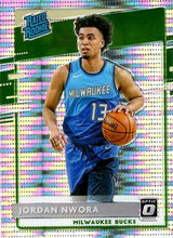 Load image into Gallery viewer, 2020-21 Donruss Optic Pulsar Rated Rookies Jordan Nwora #189 Milwaukee Bucks
