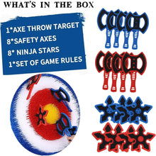 将图片加载到图库查看器，Axe Throwing Bristle Target with 8 Throwing Axes Set - Open Box
