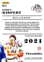Load image into Gallery viewer, 2021 Panini Chronicles Draft Pick Pink Corey Kispert Rookie #8 Georgia Bulldogs
