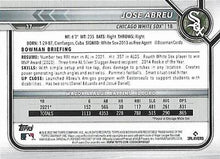 Load image into Gallery viewer, 2022 Bowman Jose Abreu #37 Chicago White Sox
