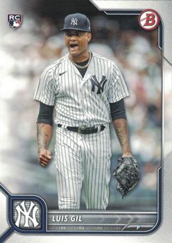 2022 Bowman Luis Gil Rookie #72 New York Yankees