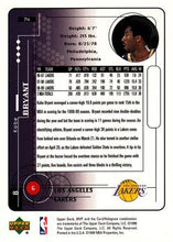 Load image into Gallery viewer, 1999 Upper Deck MVP Kobe Bryant #74 Los Angeles Lakers
