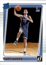 Load image into Gallery viewer, 2021-22 Panini Donruss Rated Rookie Santi Aldama RC #226 Memphis Grizzlies
