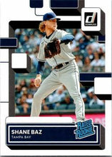 Load image into Gallery viewer, 2022 Panini Donruss Shane Baz Rated Rookies 66 Tampa Bay Rays
