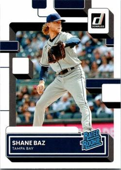2022 Panini Donruss Shane Baz Rated Rookies 66 Tampa Bay Rays