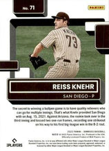 Load image into Gallery viewer, 2022 Panini Donruss Reiss Knehr Rated Rookies 71 San Diego Padres
