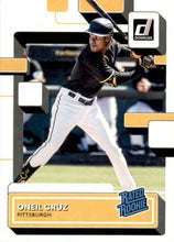 Load image into Gallery viewer, 2022 Panini Donruss Oneil Cruz Rated Rookies Printing Plates Yellow #80 Pittsburgh Pirates
