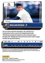 Load image into Gallery viewer, 2022 Panini Donruss Nolan Ryan #118 Texas Rangers
