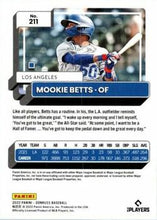 Load image into Gallery viewer, 2022 Panini Donruss Mookie Betts Printing Plates Yellow #211 Los Angeles Dodgers
