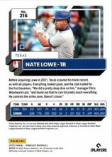 Load image into Gallery viewer, 2022 Panini Donruss Nate Lowe  #216 Texas Rangers
