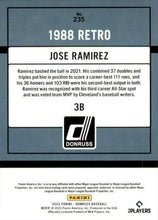 Load image into Gallery viewer, 2022 Panini Donruss Yellow Retro 1988 Jose Ramirez #235 Cleveland Indians
