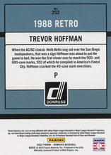 将图片加载到图库查看器，2022 Panini Donruss Yellow Retro 1988 Trevor Hoffman #252 San Diego Padres
