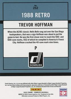 2022 Panini Donruss Yellow Retro 1988 Trevor Hoffman #252 San Diego Padres