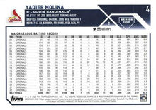 Load image into Gallery viewer, 2023 Topps Yadier Molina #4 St. Louis Cardinals
