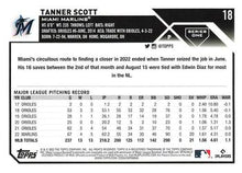 Load image into Gallery viewer, 2023 Topps Tanner Scott #18 Miami Marlins
