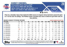Load image into Gallery viewer, 2023 Topps Corey Knebel #28 Philadelphia Phillies
