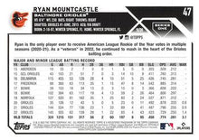 Load image into Gallery viewer, 2023 Topps Ryan Mountcastle #47 Baltimore Orioles
