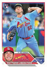 Load image into Gallery viewer, 2023 Topps Matthew Liberatore Rookie #52 St. Louis Cardinals
