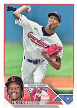 Load image into Gallery viewer, 2023 Topps Triston McKenzie #65 Cleveland Guardians
