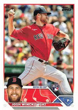 Load image into Gallery viewer, 2023 Topps Josh Winckowski Rookie #76 Boston Red Sox
