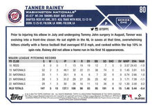 Load image into Gallery viewer, 2023 Topps Tanner Rainey #80 Washington Nationals
