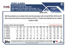 Load image into Gallery viewer, 2023 Topps Ozzie Albies #81 Atlanta Braves
