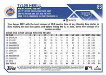 Load image into Gallery viewer, 2023 Topps Tylor Megill #83 New York Mets
