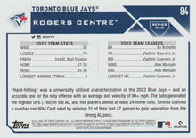 Load image into Gallery viewer, 2023 Topps Toronto Blue Jays® Team Card #84 Toronto Blue Jays
